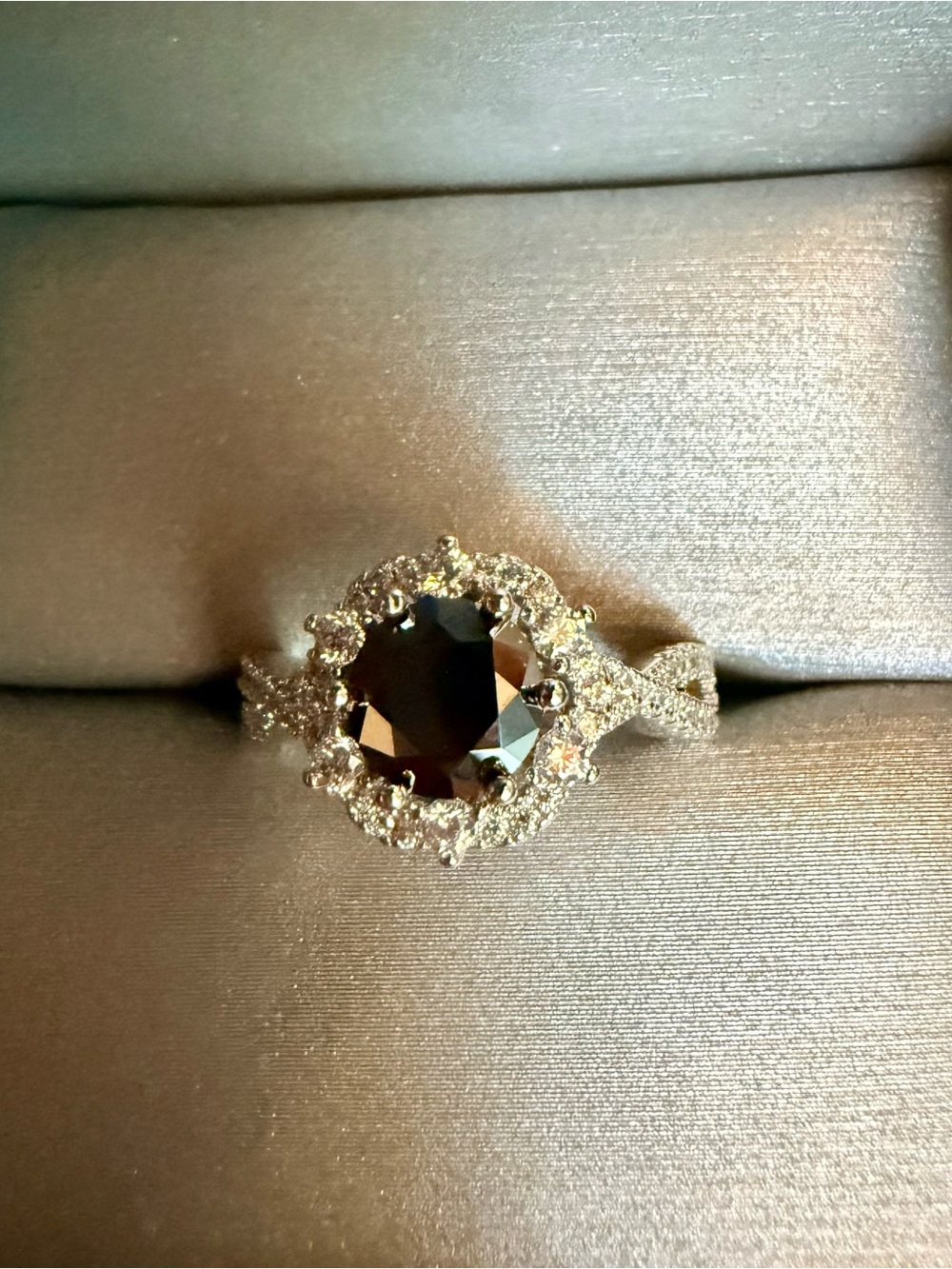 Black Moissanite ring